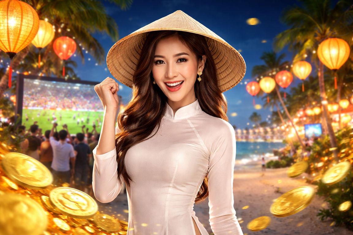 Người dùng Hội An trải nghiệm cá cược di động với biểu tượng nón lá